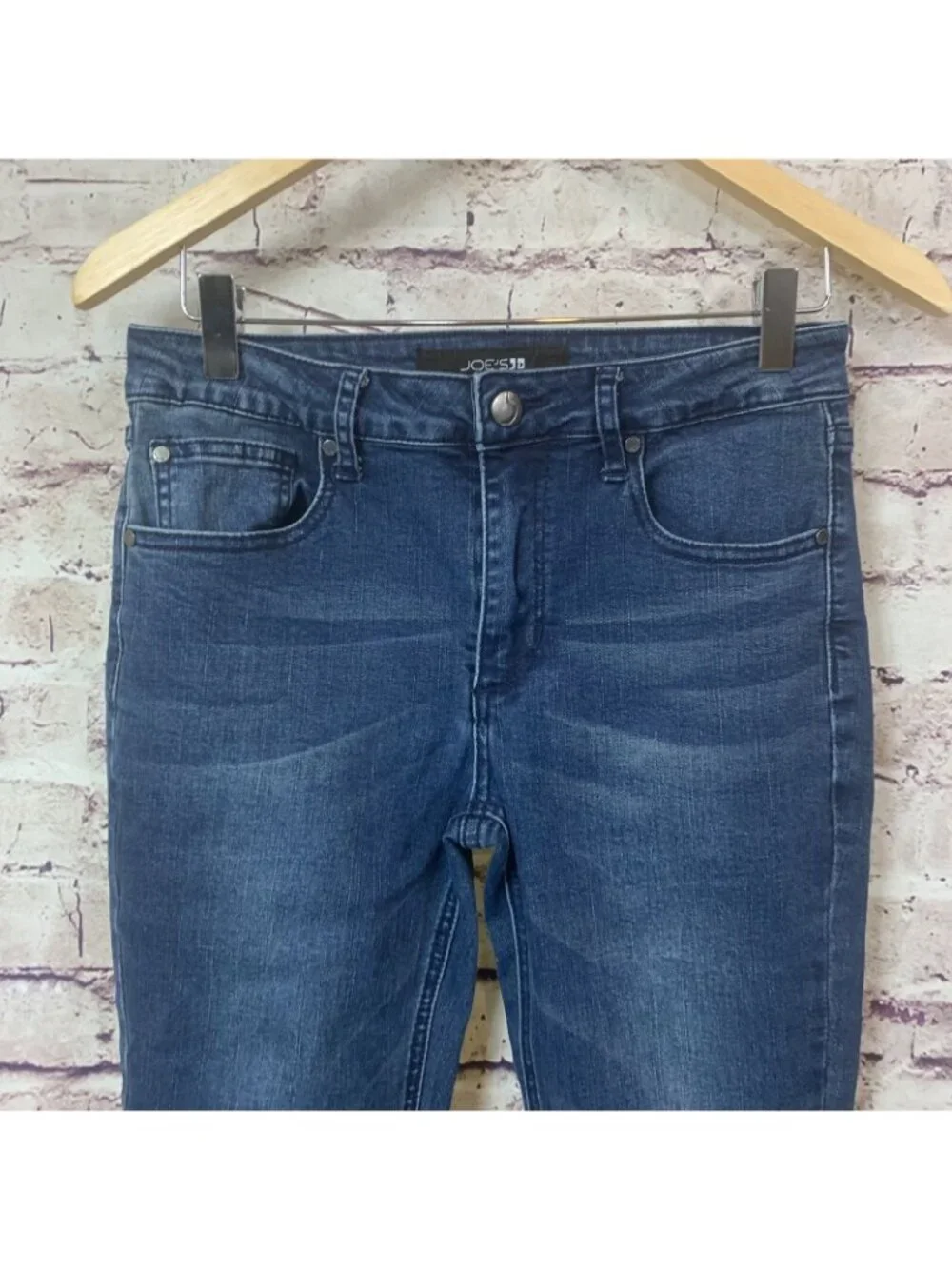 Joe’s Skinny Medium Wash Mid Faded Rise Denim Jeans